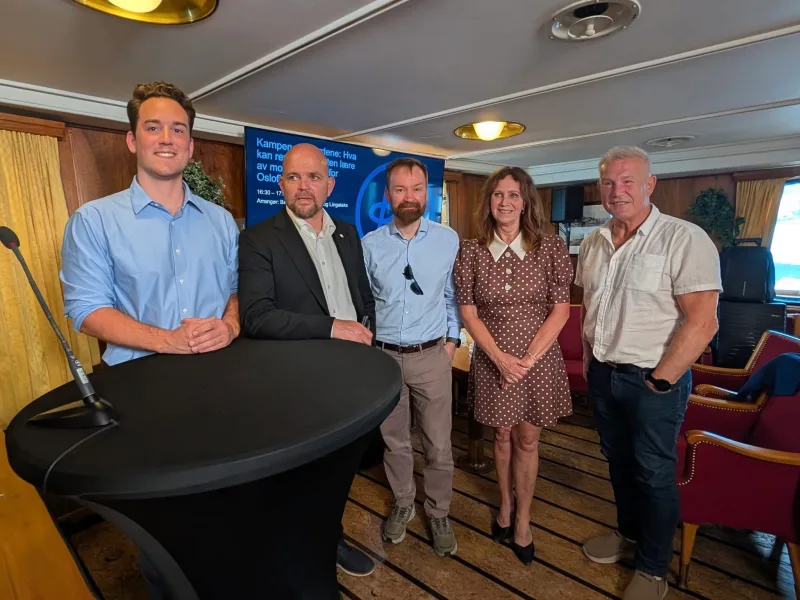 Nokre av deltakarane frå arrangementet på Arendalsuka 2026